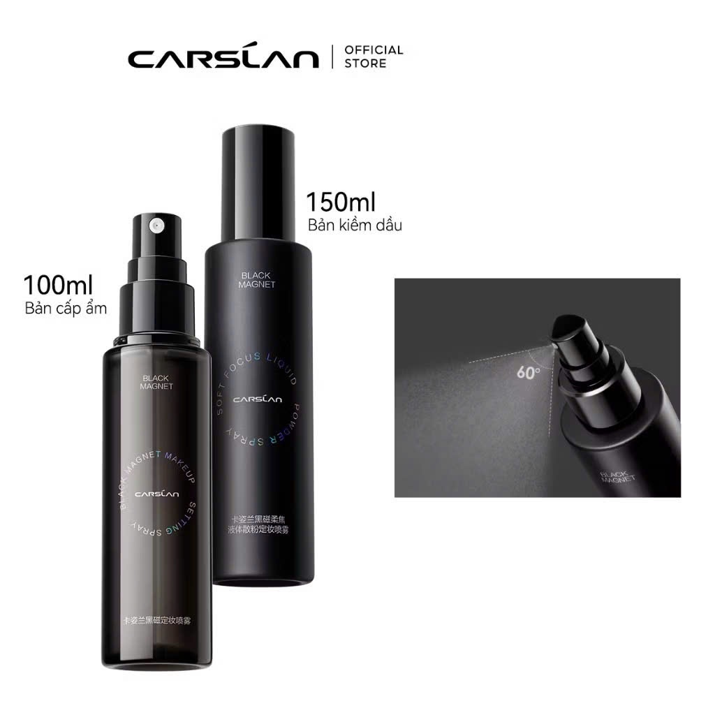 CARSLAN Xịt khoá nền trang điểm SETTING SPRAY kiềm dầu cáp ẩm 16h| NHÍM HOUSE