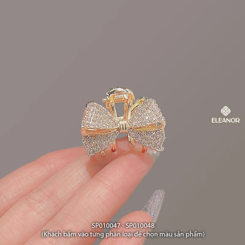 Kẹp tóc nữ càng cua mini Eleanor Accessories đính đá phụ kiện tóc kẹp tóc nơ tiểu thư 10047