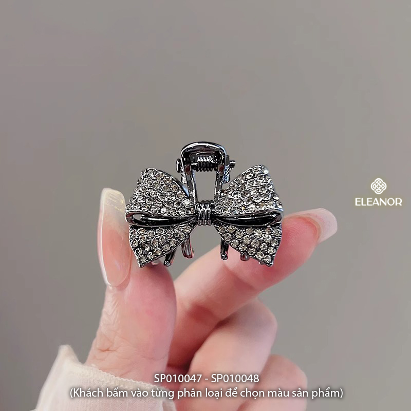 Kẹp tóc nữ càng cua mini Eleanor Accessories đính đá phụ kiện tóc kẹp tóc nơ tiểu thư 10047