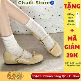 Giày bệt nữ da PU tổng hợp dệt vải đế cao su ôm chân mang êm ái mix nơ xinh xắn