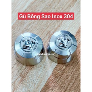 Bao Tay TBT + Gù Salaya Inox 304 mẫu sao cnc Gắn cho xe tay ga vision , vario, Ab (Giá 1Đôi) caoduongracing
