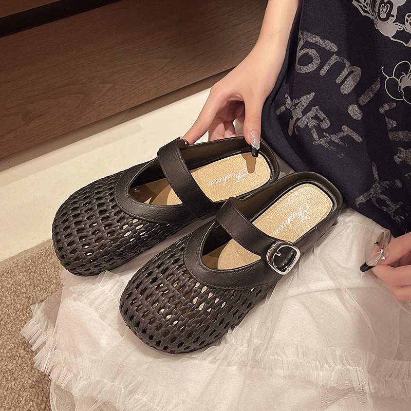 Dép Mary Jane Cao Su Non Lỗ thiết kế thoáng khí – Êm Mềm, Thoáng Khí, Chống Trượt SL01