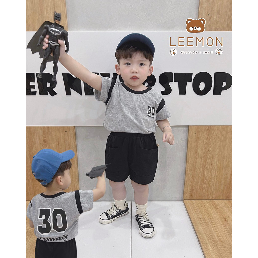 Set Bộ Bé Trai Beemo Cộc Tay Siêu Xinh (Size 80–130, 9–24kg) – Bộ Đồ Bé Trai Mùa Hè