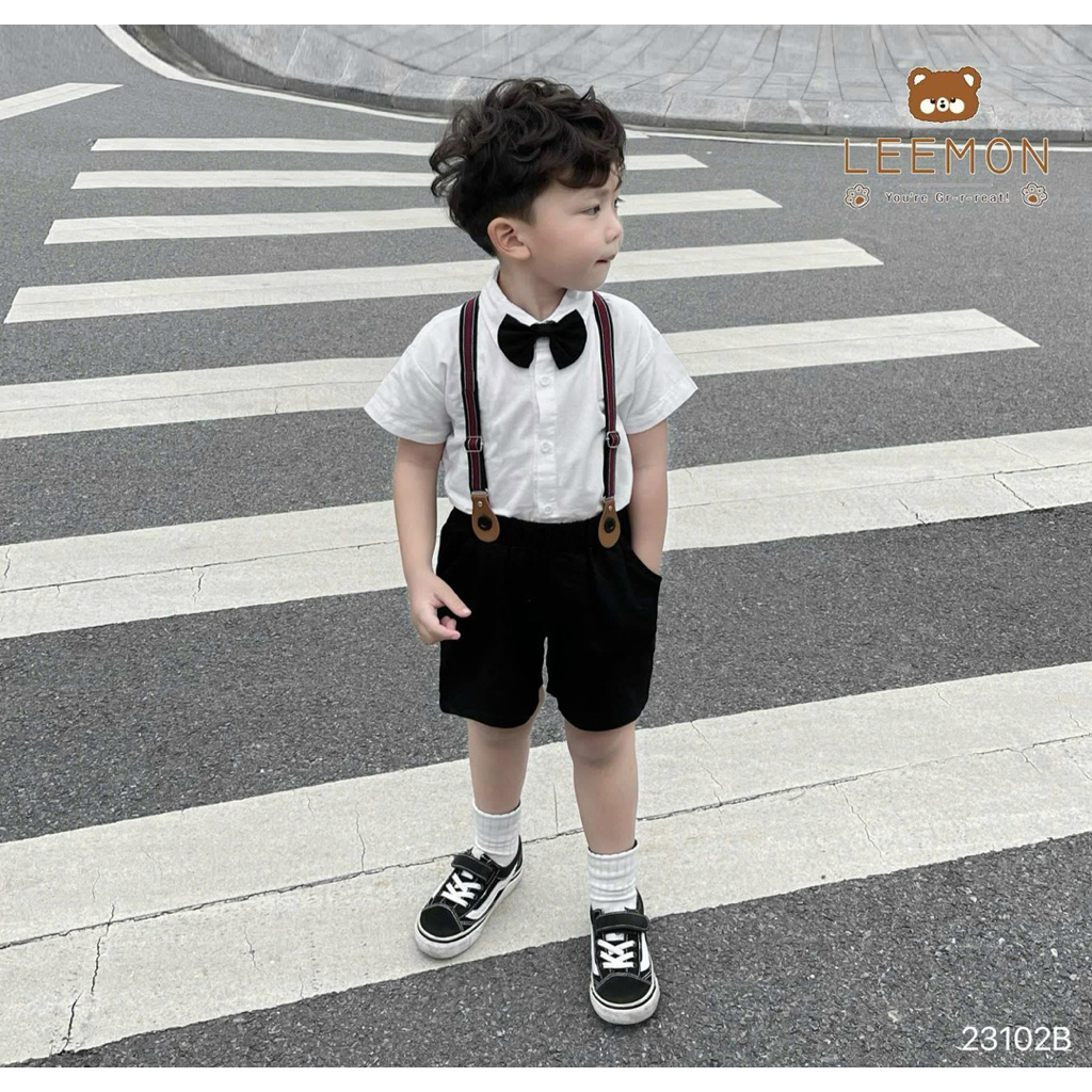 Set Bộ Bé Trai Beemo Cộc Tay Siêu Xinh (Size 80–130, 9–24kg) – Bộ Đồ Bé Trai Mùa Hè