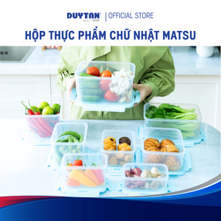 Hộp đựng thực phẩm chữ nhật MATSU DUY TÂN, nhựa PP đa dạng dung tích 500 800 1000 1500 1800 2400 ml