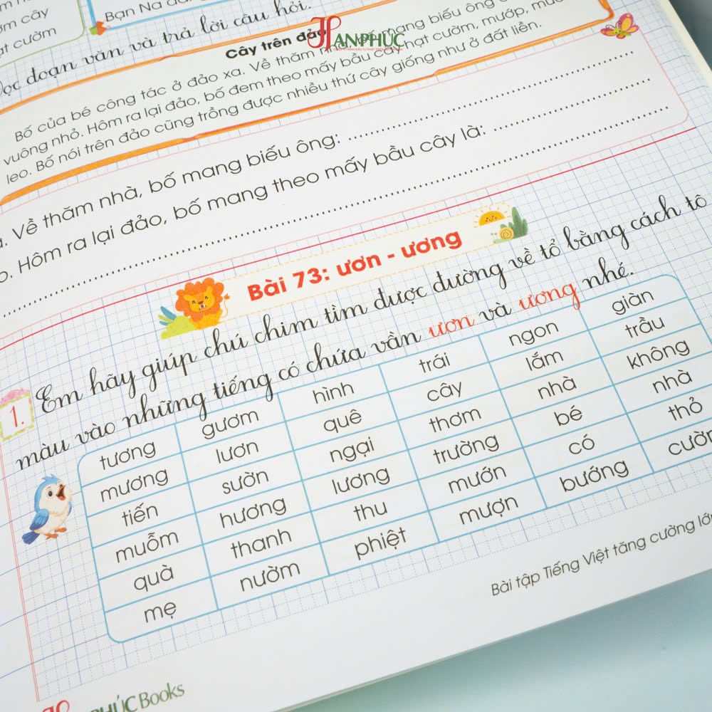 Sách - H An Phúc -  Vở ô li Bài Tập Tiếng Việt và Toán Tăng Cường Lớp 1 tập 1 - Kết Nối