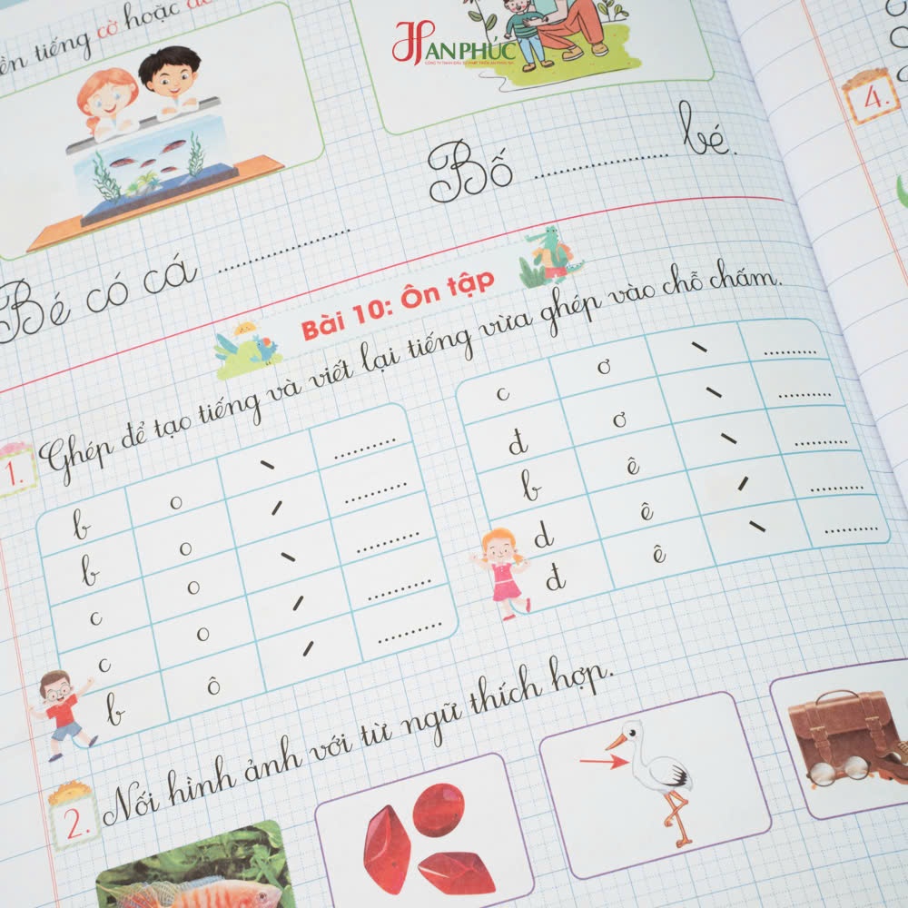 Sách - H An Phúc -  Vở ô li Bài Tập Tiếng Việt Tăng Cường Lớp 1 tập 1 - Kết Nối