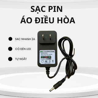 Sạc  chân tròn + Dây kết nối áo điều hòa bọc dù 2025 lõi đồng + hỗ trợ sạc nhanh