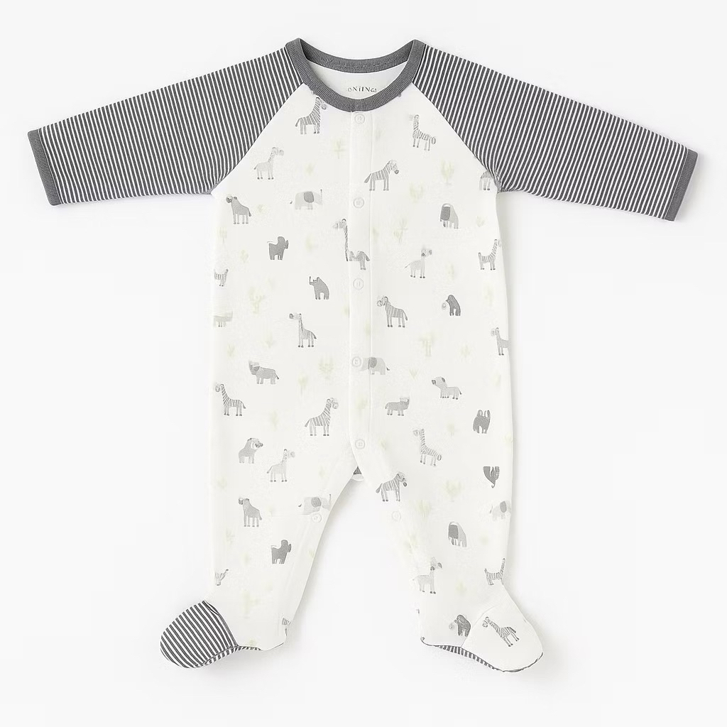 Body liền tất cho bé sơ sinh xuất dư xịn L041 L036 | body dài tay cho bé 0-36 tháng | 3-17kg | quà tặng baby cao cấp