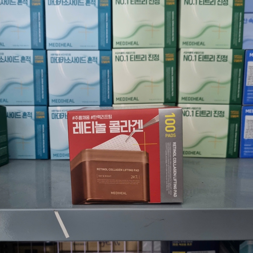 Toner Pad MEDIHEAL Tea Tree/Watermide/Collage/Madecassoside/Retinol/Phyto Dưỡng ẩm da 180 ml 90/100m