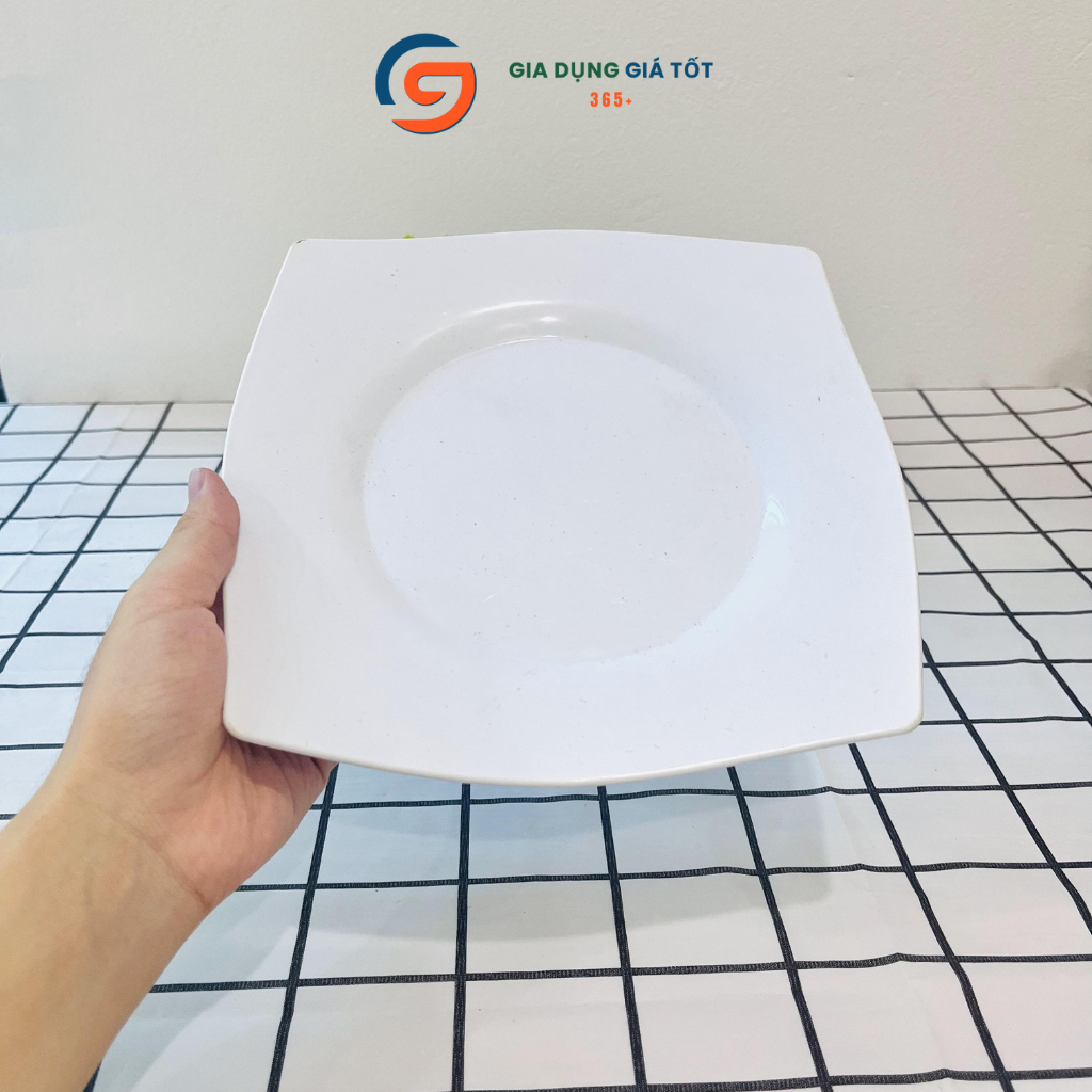 Đĩa nhựa vuông sóng Song Long, đĩa đựng trái cây, bánh kẹo, mứt Tết tiện lợi