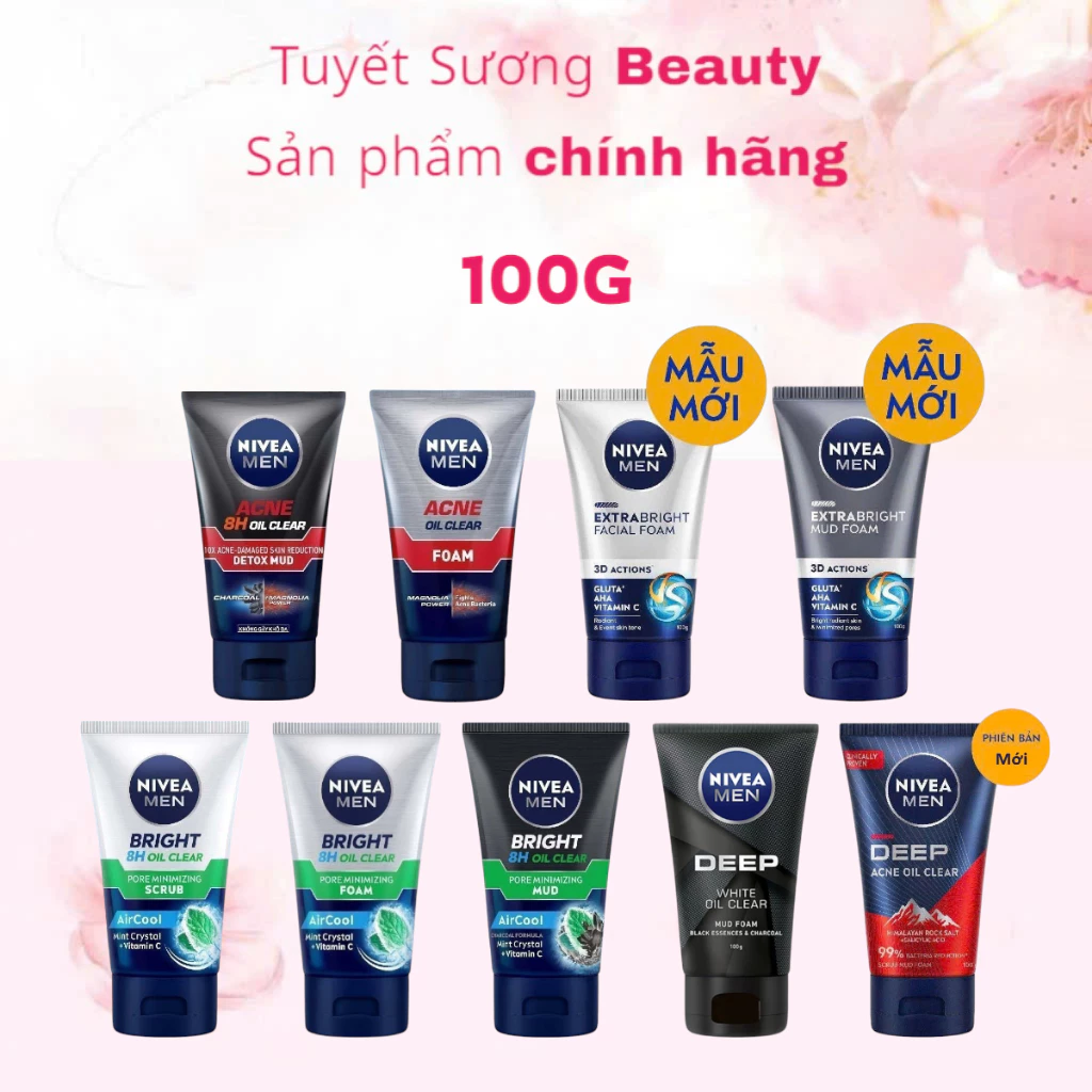 Sữa Rửa Mặt NIVEA MEN 100g