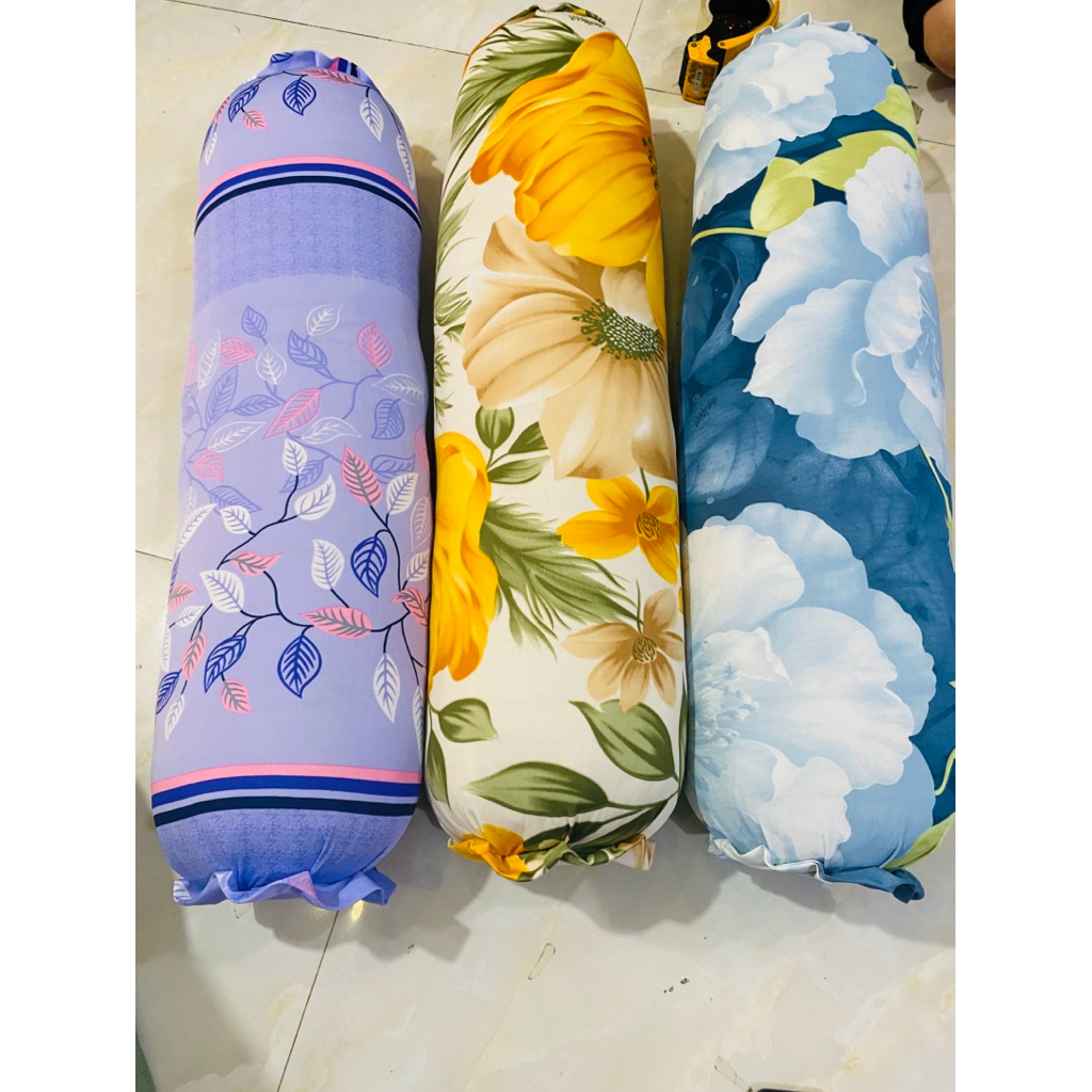 combo 3 vỏ gối ôm dây  kéo (không kèm ruột gối) thun lạnh 3D, được lựa màu linkqc1