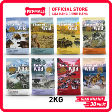 2KG - Thức Ăn Hạt Cho Chó Taste Of The Wild - Hạt Tươi Cho Chó Trưởng Lớn / Chó Con Petmall