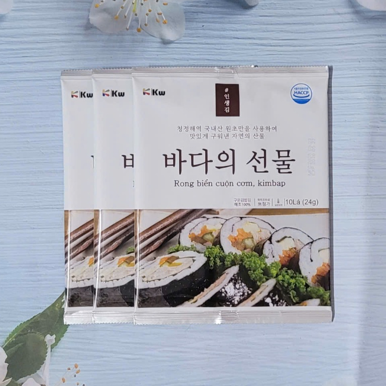 Combo 3 gói rong biển cuộn cơm Kwook gói 10 lá | Shopee Việt Nam