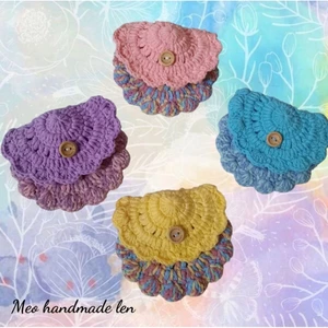 Ví mini đựng son, thẻ - handmade len - crochet