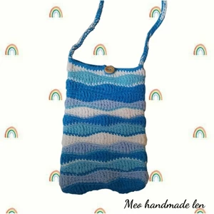 Túi đeo chéo đựng điện thoại sóng biển M11 - handmade len - crochet