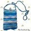 Túi đeo chéo đựng điện thoại sóng biển M11 - handmade len - crochet