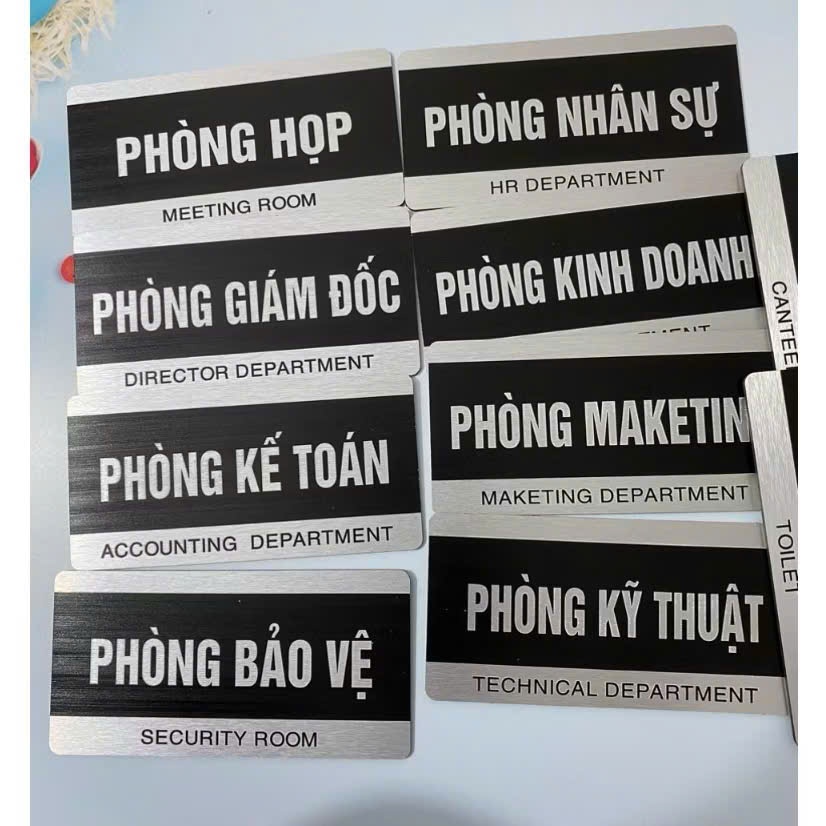 Biển Phòng Ban  , Bảng Tên Phòng, THEO YÊU CẦU