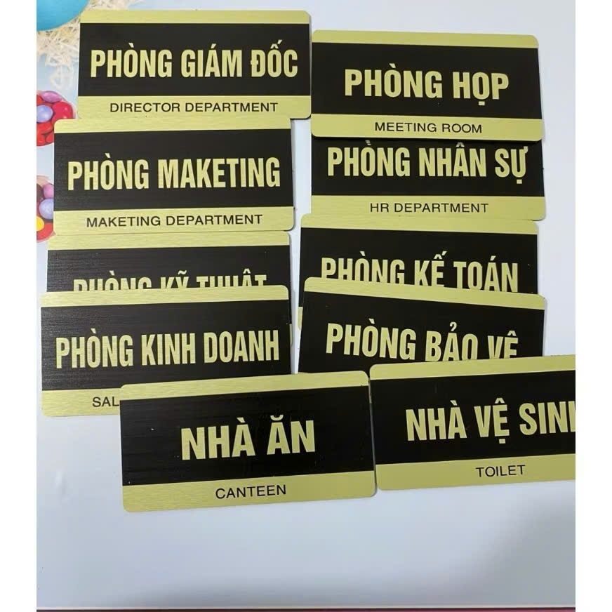 Biển Phòng Ban  , Bảng Tên Phòng, THEO YÊU CẦU