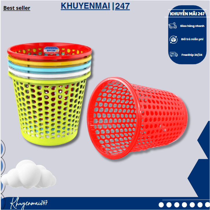 COMBO 3 Sọt rác tròn nhỏ gọn siêu tiện lợi 【SỌT S2ĐT】 | Shopee Việt Nam