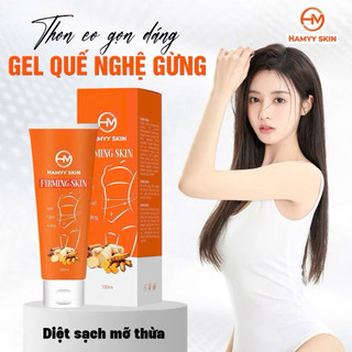 (HAMYY SKIN )Kem xoa bụng QUẾ NGHỆ GỪNG đánh tan mỡ bụng .hiệu quả 100ml