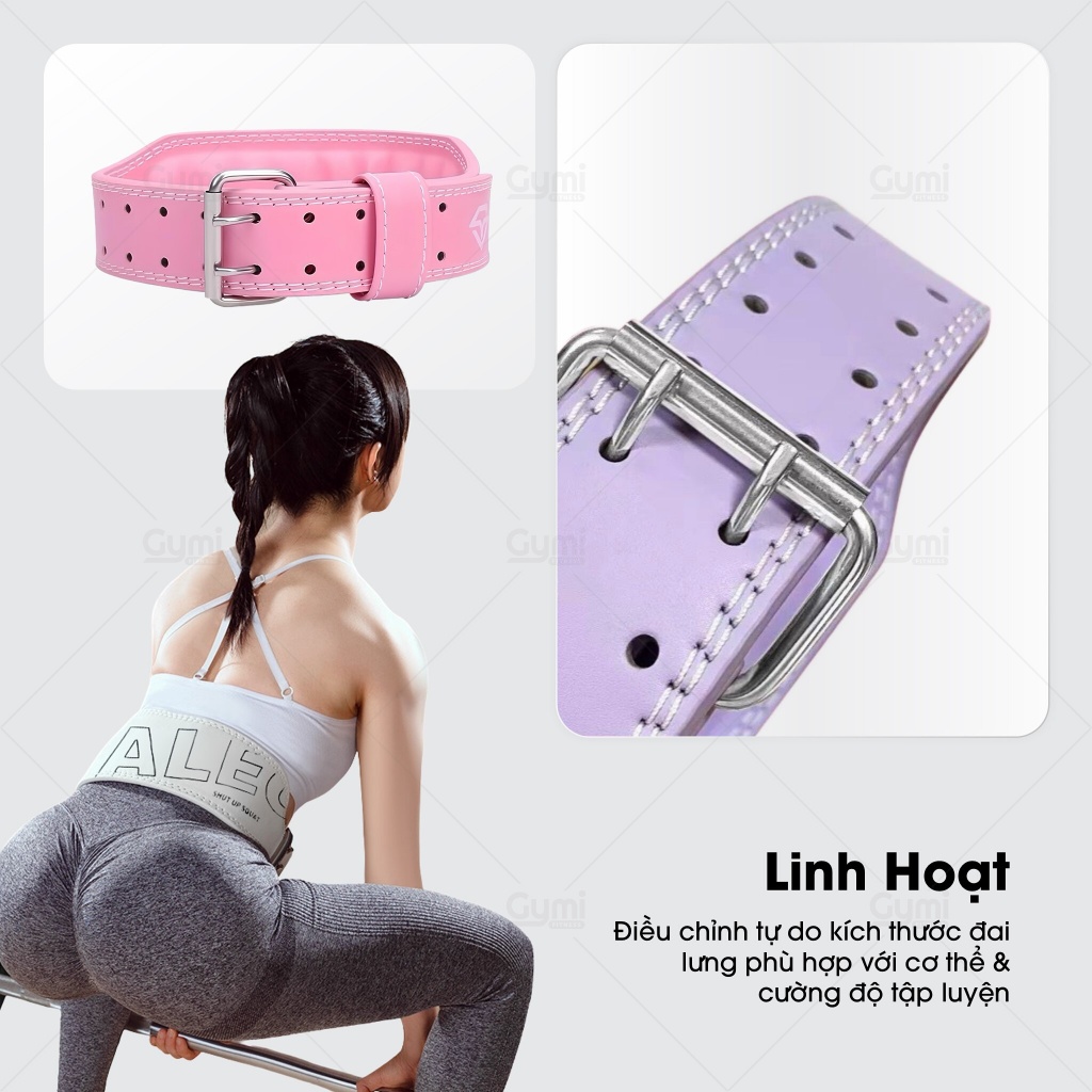 Đai Lưng Da Valeo Có Màu Đệm Mềm - Luyện Tập Thể Hình, Thể Thao - Hỗ Trợ Squat, Tập Tạ - DL-ValeoDemMau