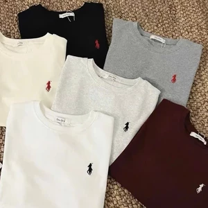 Áo Thu Babytee From Chuẩn Ôm Body Thiết Kế Logo Ngựa In Giả Thêu Sắc Nét