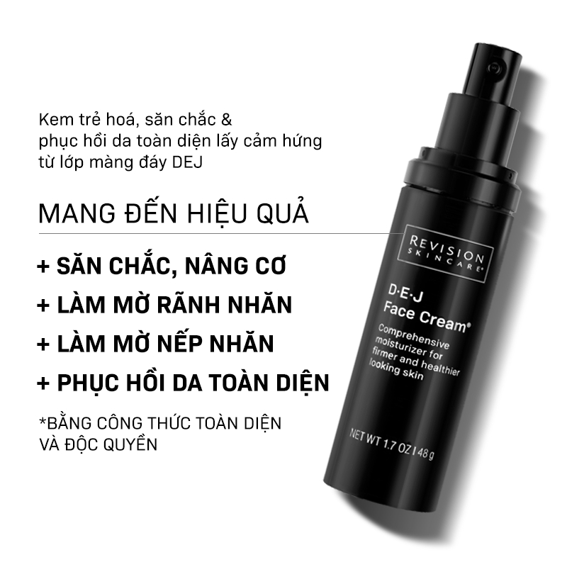 Kem Dưỡng Trẻ Hóa Màng Đáy Và Nâng Cấp Chất Lượng Da Toàn Diện REVISION SKINCARE D·E·J Face Cream 48g