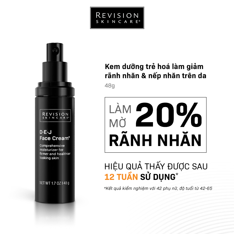 Kem Dưỡng Trẻ Hóa Màng Đáy Và Nâng Cấp Chất Lượng Da Toàn Diện REVISION SKINCARE D·E·J Face Cream 48g