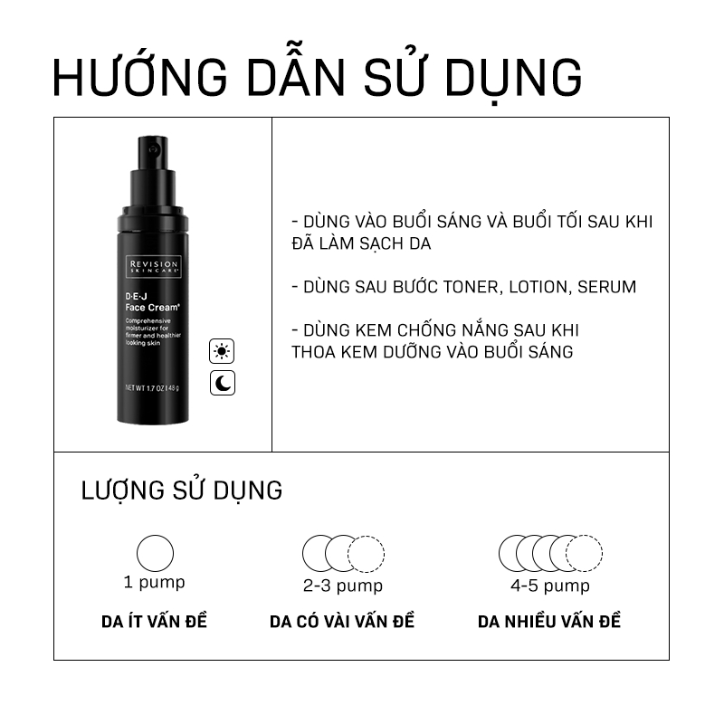 Kem Dưỡng Trẻ Hóa Màng Đáy Và Nâng Cấp Chất Lượng Da Toàn Diện REVISION SKINCARE D·E·J Face Cream 48g