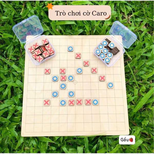 Bộ cờ caro gỗ tự nhiên cho bé