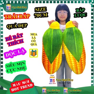 GẤU BÔNG GỐI ÔM HÌNH TRÁI BẮP 3D 2 MẶT SIZE LỚN - THÚ BÔNG ĐỒ CHƠI DOLL TOY TRÁI BẮP NGỌC SUSI