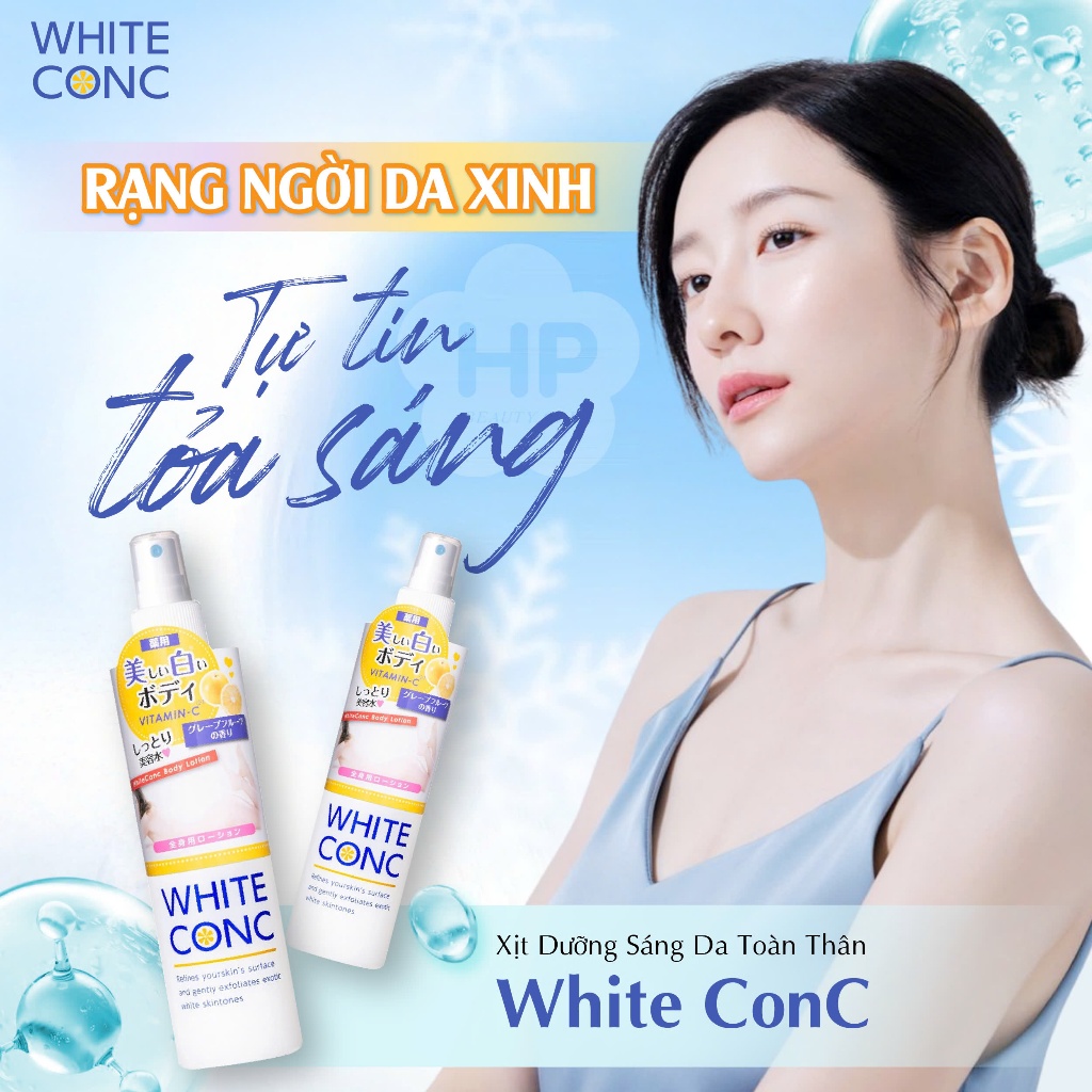 Xịt Dưỡng Trắng Sáng Da Toàn Thân White Conc Body Lotion C II (Chai Xịt 245ml)