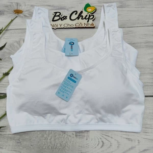 Áo Lót Học Sinh Cotton Màu Trắng 30-75 Ký Mút Mõng Liền Đẹp Co Giãn Thoáng Mát Thoải Mái MIS90 - Đồ Lót Bơ Chip