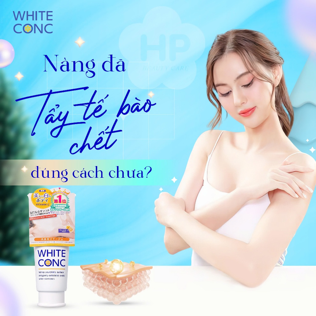 Kem Tẩy Tế Bào Chết Toàn Thân White Conc Body GC II (Tuýp 180g)