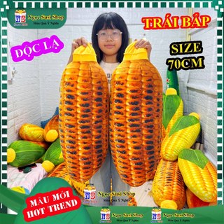 Gối Ôm Thú Bông Hình Trái Bắp Quả Ngô 3D Mềm Mịn Siêu Nhẹ Như Thật - Thú Bông Đồ Chơi Doll ToyCho Bé