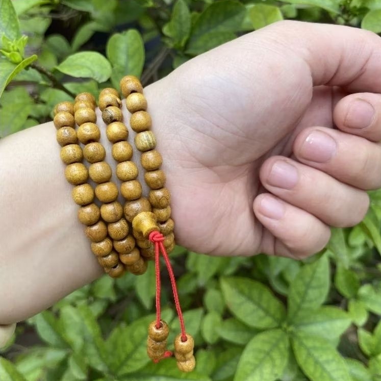 Vòng Gỗ Dâu Tằm Cho Bé, Vòng hạt Dâu Tằm thật 100% làm Từ Thân Cây Dâu Tằm