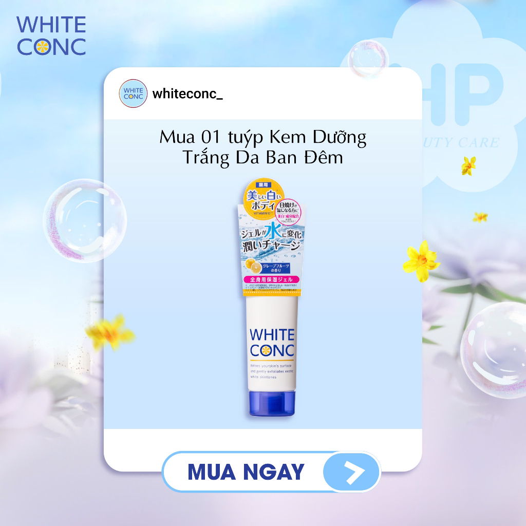 Kem Dưỡng Trắng Da Toàn Thân Ban Đêm White Conc Watery Cream II (Tuýp 90g)
