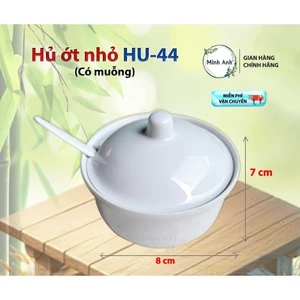 Sản phẩm bằng NHỰA MELAMIN cao cấp - Hủ ớt NHỰA - Hu44 - Hu55 - Có muỗng.
