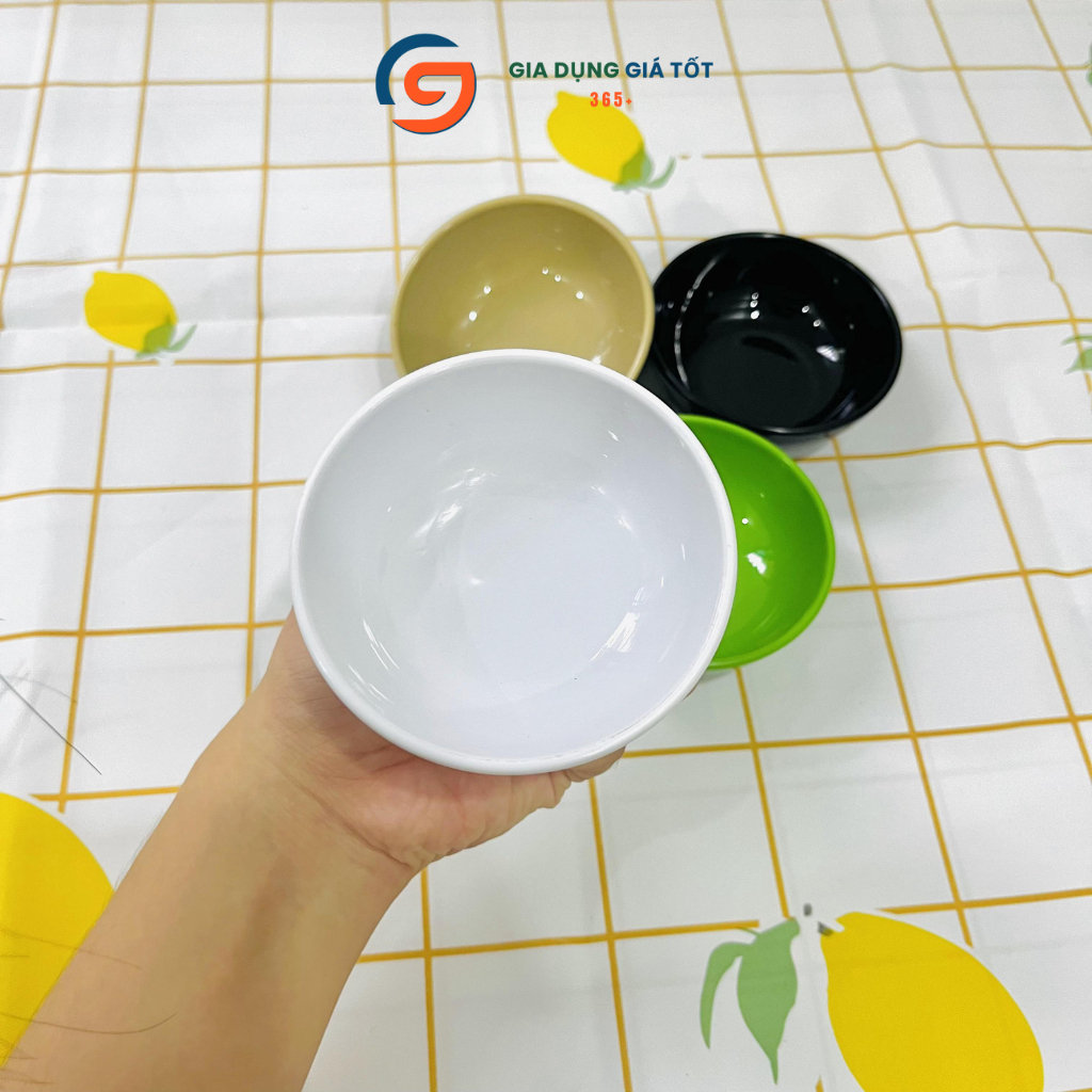 Combo 10 bát chấm tròn nhựa phíp Song Long nhỏ tiện lợi đựng nước chấm, nước sốt, gia vị