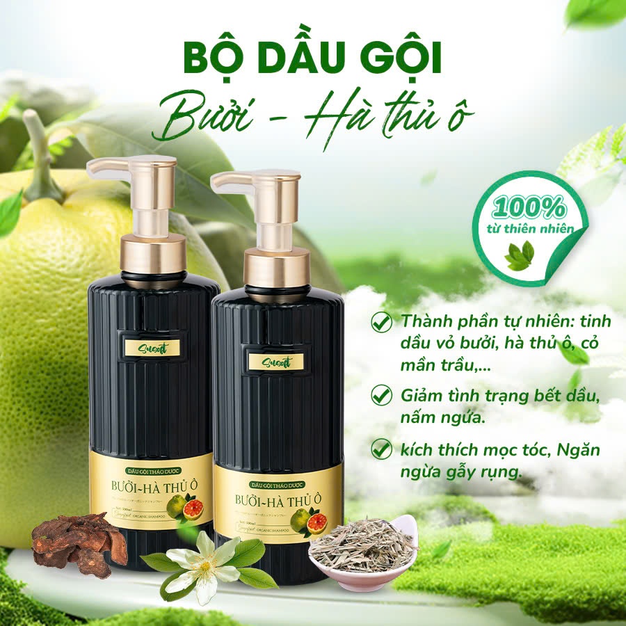 Dầu XẢ Bưởi Hà Thủ Ô Susoft – Giảm Rụng, Mọc Tóc, Dưỡng Tóc Suôn Mượt - 500ml