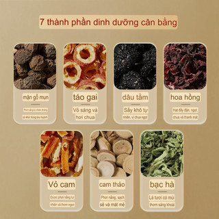 Trà mận chua túi lọc hãng 3 Chú Sóc. Trà thảo mộc, giải nhiệt
