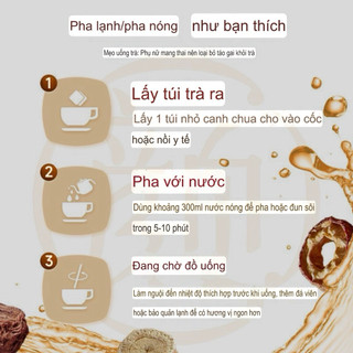 Trà mận chua túi lọc hãng 3 Chú Sóc. Trà thảo mộc, giải nhiệt