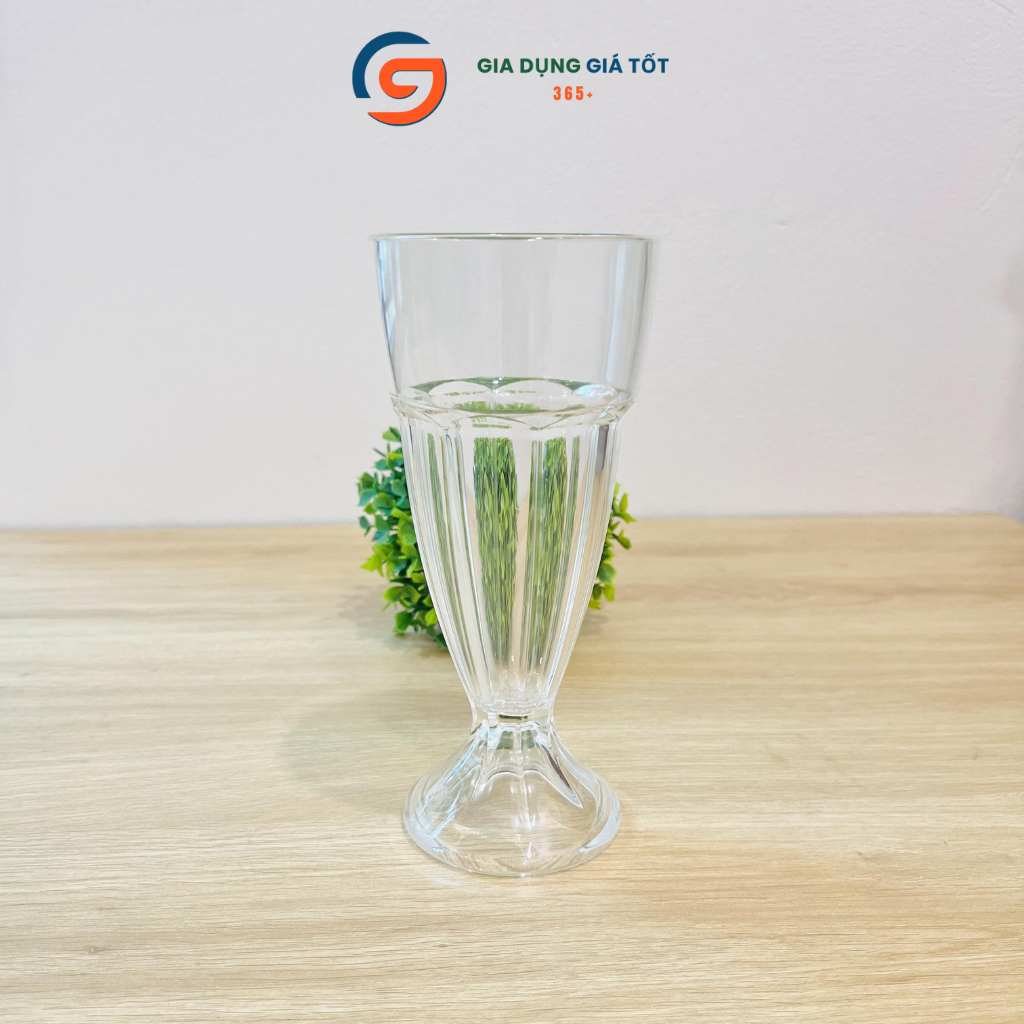 Ly nhựa giả thủy tinh trong suốt Song Long, ly mica dùng cho sinh tố, nước ép, trà sữa sang trọng