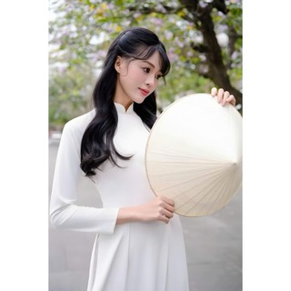 Áo Dài Trắng Truyền Thống, Áo Dài Học Sinh, Chất Lụa Mềm Mịn