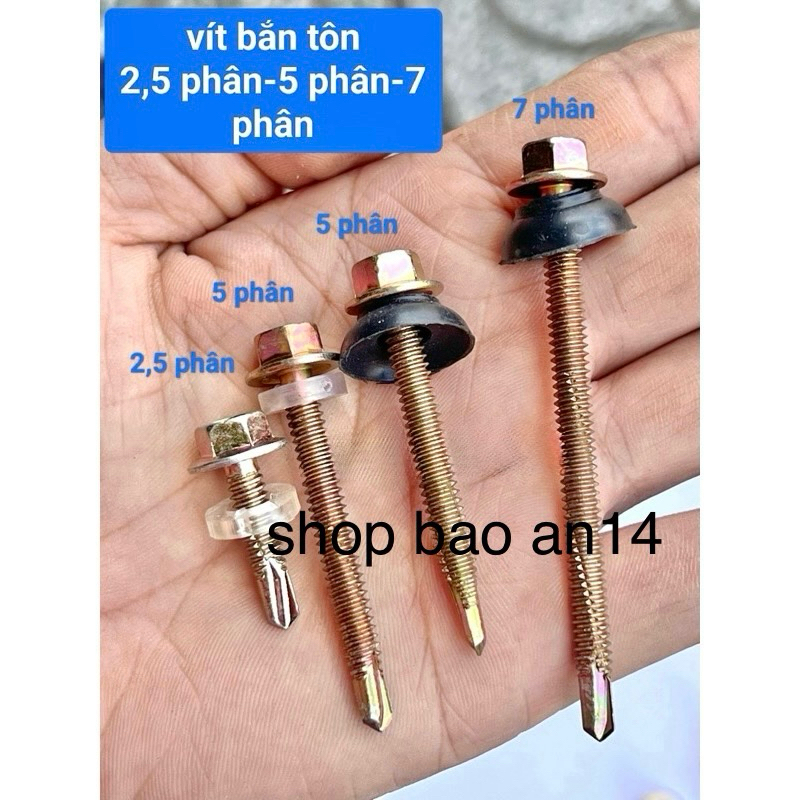 VÍT BẮN TÔN -2,5CM -5CM-7CM - 500GR -SHIP HOẢ TỐC GÒ VẤP HCM | Shopee ...