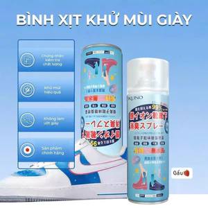 Chai xịt Khử Mùi Giày Nano Bạc Diệt Khuẩn. Ngăn Ngừa Hôi Chân Lưu Hương 6-8 tiếng Hương Chanh - Đào