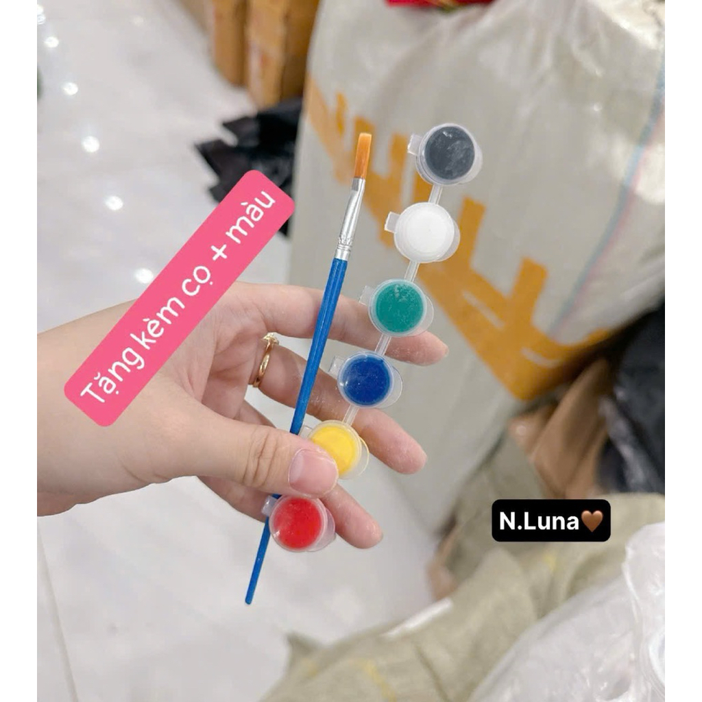 Bộ tô tượng 6/8/10 con kèm màu tô cây cọ