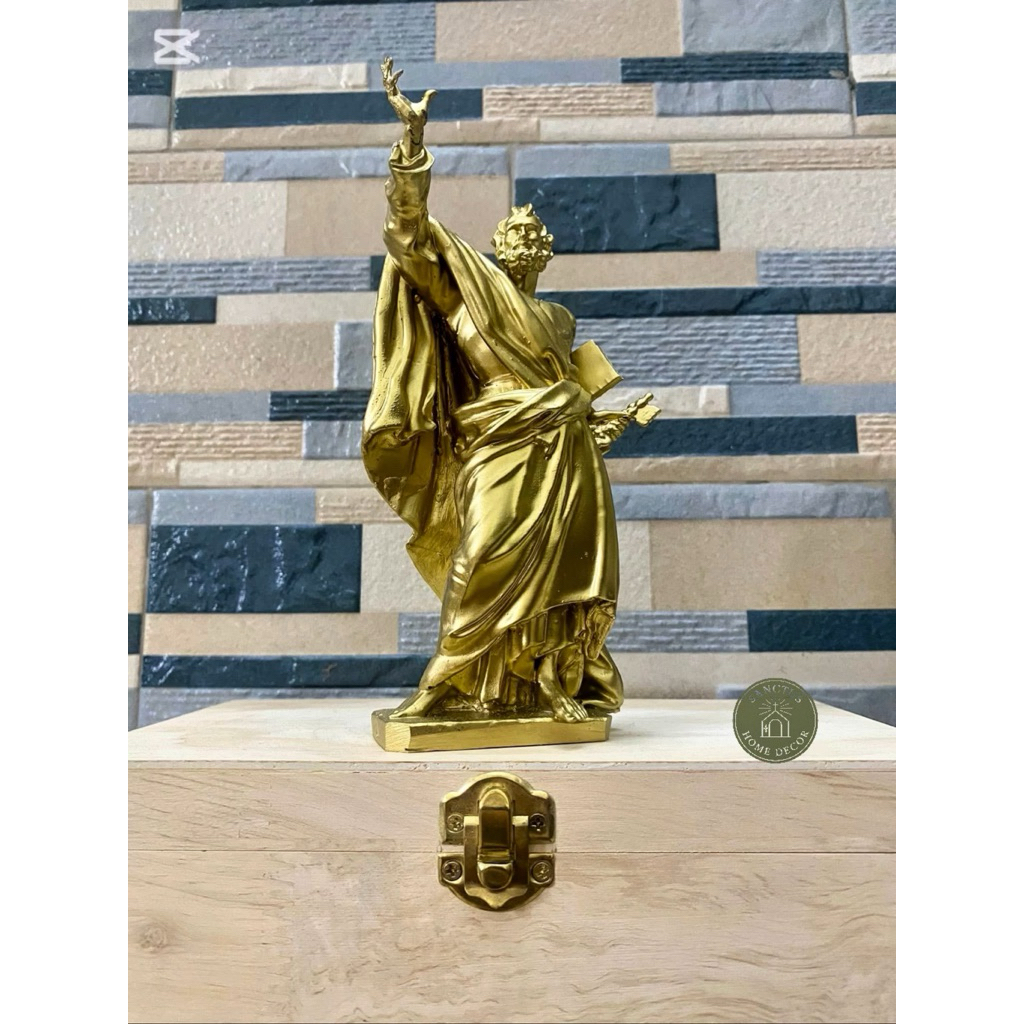 Thánh Phêro Tông Đồ 15cm I Tượng Công Giáo Vẽ Tay Cao Cấp.